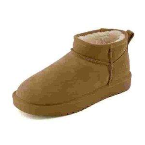 Cushionaire Women's Hip 2 Genuine Suede Ankle Winter Boots - Pull On Design,Cozy
